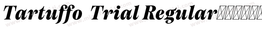 Tartuffo  Trial Regular字体转换